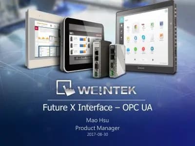 Seminar Weintek - Future_X_Interface - OPC UA