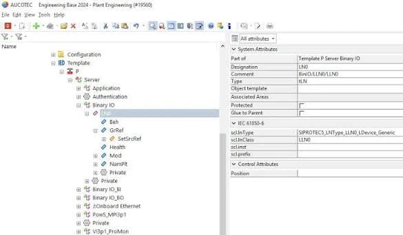 Captură de ecran din Engineering Base - explorator de proiect
