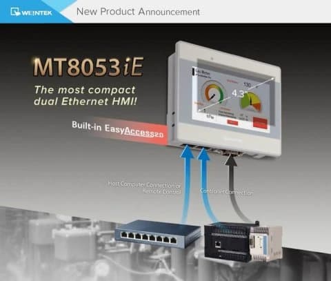 MT8053iE - Lansare produs nou Weintek